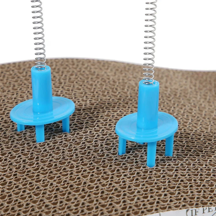 Funnycatstick Cat Claw Pet Toy with Scratching Board Tickling Stick Toys Interactive Cat Teaser Toy